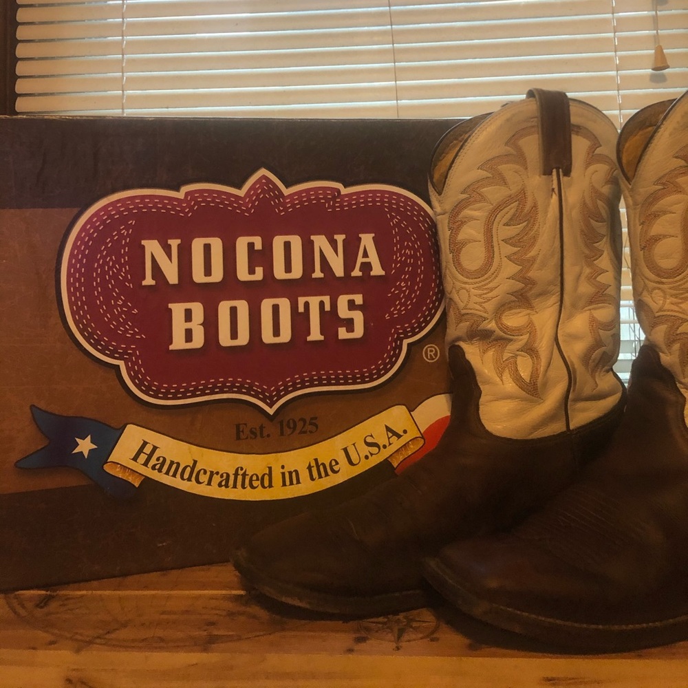Men’s Nocona Square Toe Boots. MADE IN USA